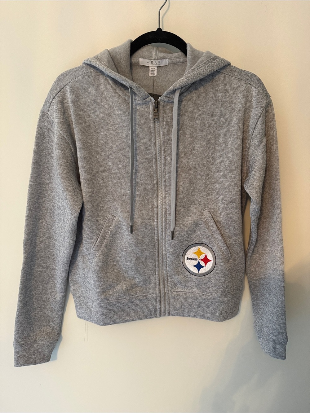 Wear by Erin Andrew’s Fleece-Lined Steelers Hoodie Full Zip